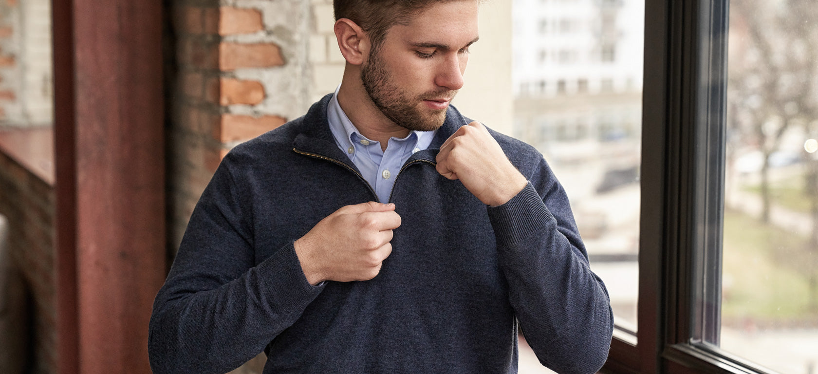 How to Style a Quarter Zip: Fashion for Short Men – Ash & Erie