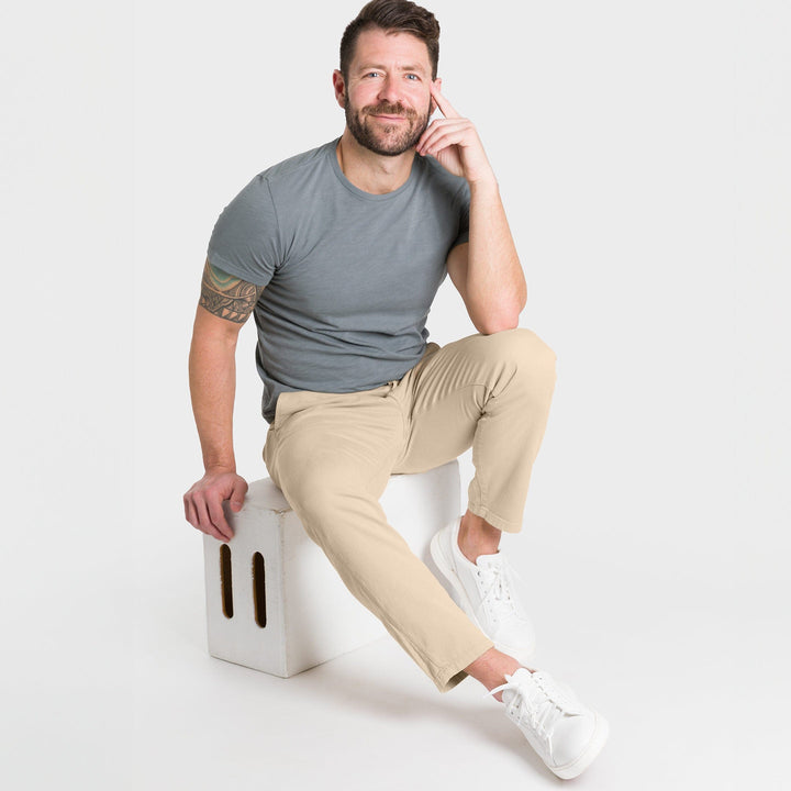Khaki Lightweight Stretch Chino