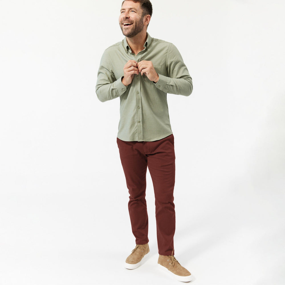 Ash & Erie Cedar Washed Stretch Chinos for Short Men   Chino Pants