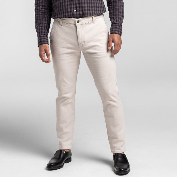 Ash & Erie Fog Grey Washed Stretch Chinos for Short Men   Chino Pants