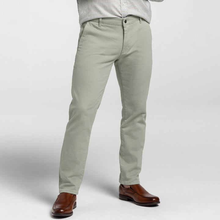Ash & Erie Green Slate Washed Stretch Chinos for Short Men   Chino Pants