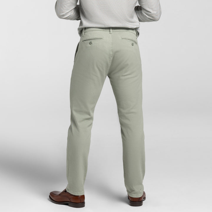 Ash & Erie Green Slate Washed Stretch Chinos for Short Men   Chino Pants