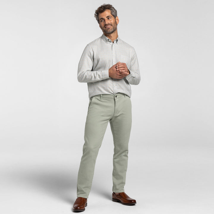 Ash & Erie Green Slate Washed Stretch Chinos for Short Men   Chino Pants