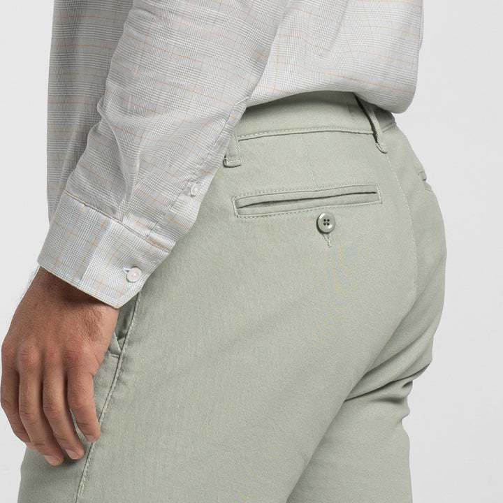 Ash & Erie Green Slate Washed Stretch Chinos for Short Men   Chino Pants