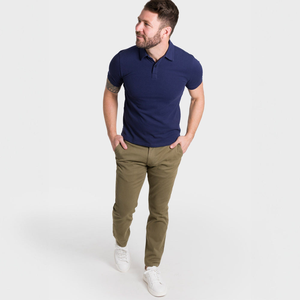 Ash & Erie Light Green  Lightweight Stretch Chinos for Short Men   Chino Pants
