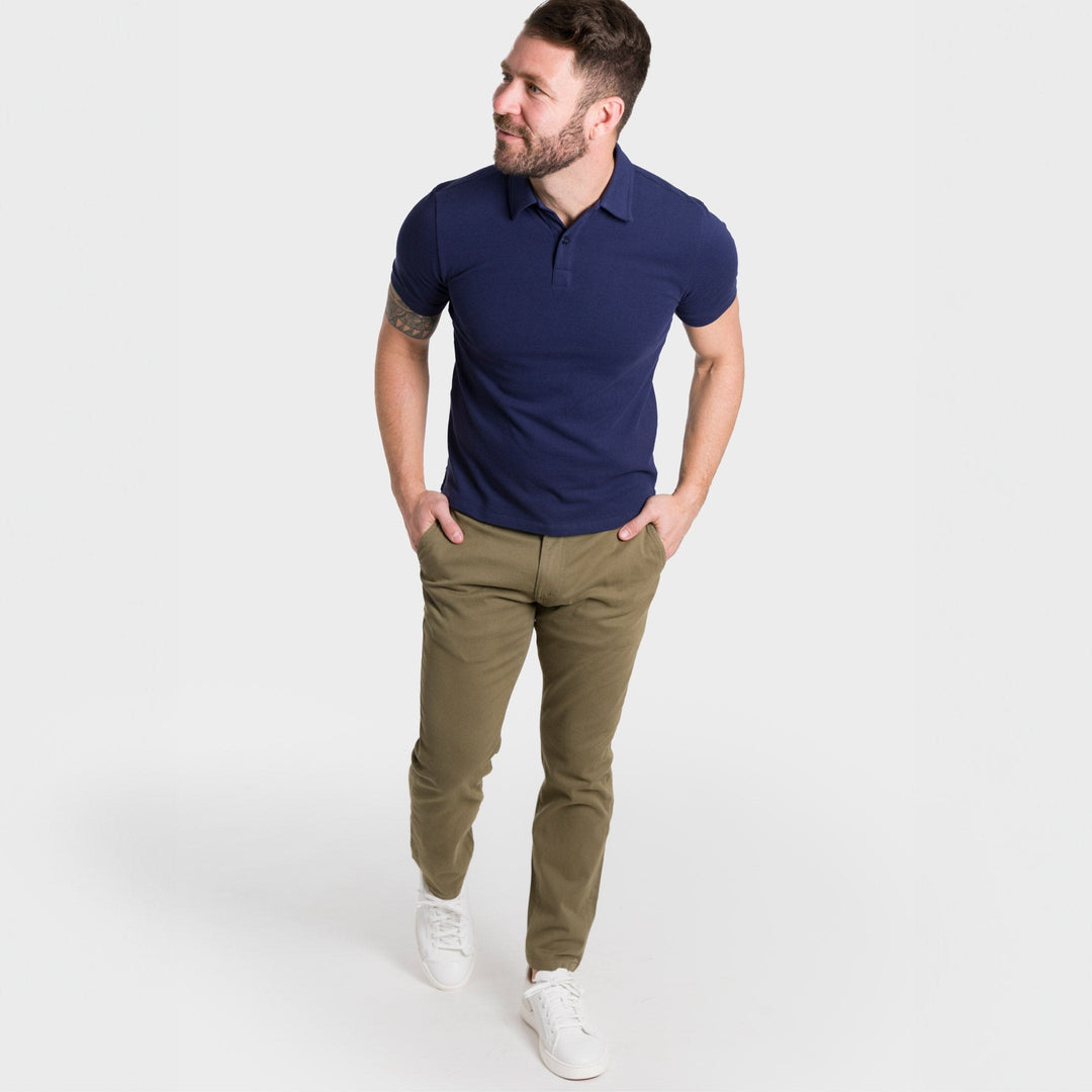 Ash & Erie Light Green  Lightweight Stretch Chinos for Short Men   Chino Pants
