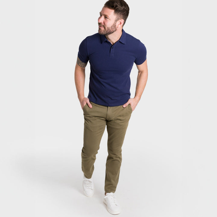 Ash & Erie Light Green  Lightweight Stretch Chinos for Short Men   Chino Pants