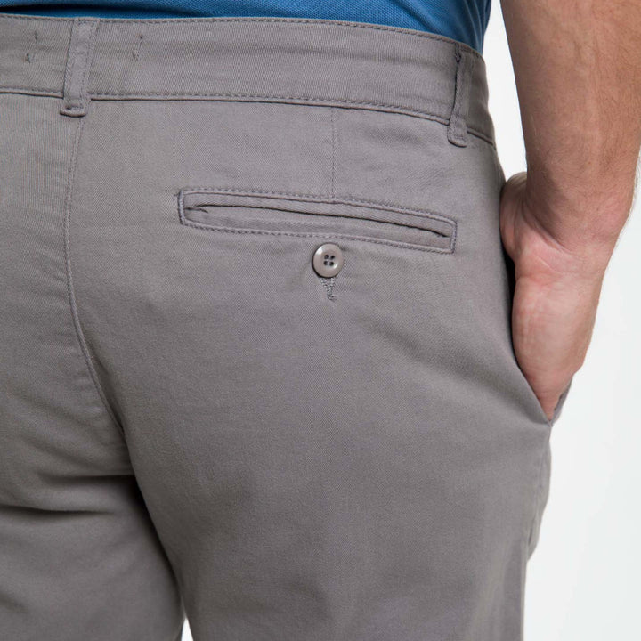 Ash & Erie 5" Grey Lighweight Stretch Chino Shorts for Short Men   Chino Shorts