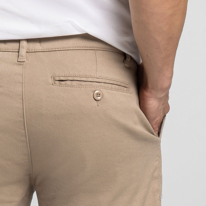 Ash & Erie 5" Teak Lighweight Stretch Chino Shorts for Short Men   Chino Shorts