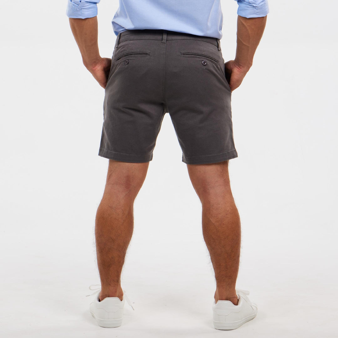 Ash & Erie Birch Stretch Washed Chino Short for Short Men   Chino Shorts