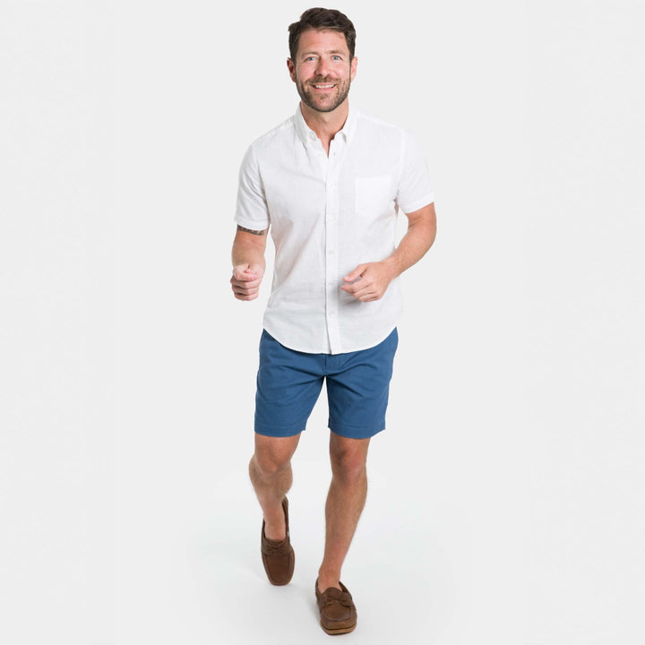 Ash & Erie Dark Blue Chino Short for Short Men   Chino Shorts