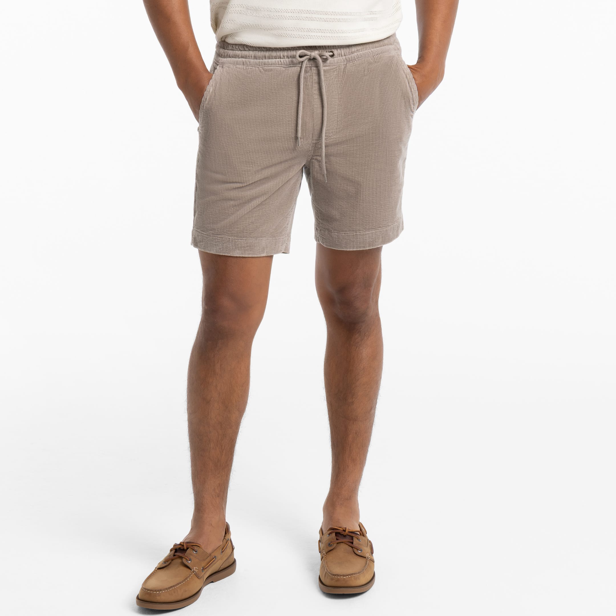パンツ AURALEE wide chino shorts corduroy Ash & Erie Khaki Corduroy Shorts for Short Men