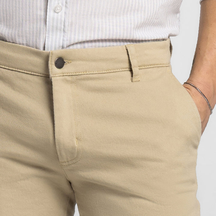 Ash & Erie Oat Stretch Washed Chino Short for Short Men   Chino Shorts