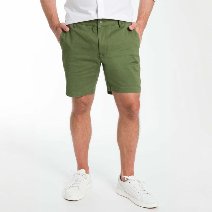 Ash & Erie Sagebrush Lightweight Stretch Chino Short for Short Men   Chino Shorts