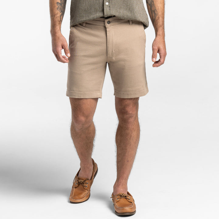 Ash & Erie Teak Stretch Washed Chino Short for Short Men   Chino Shorts
