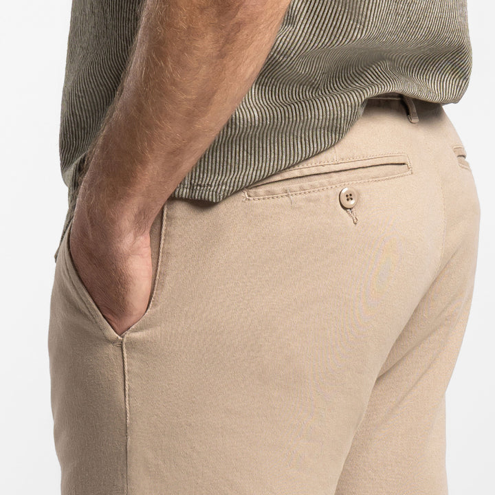 Ash & Erie Teak Stretch Washed Chino Short for Short Men   Chino Shorts