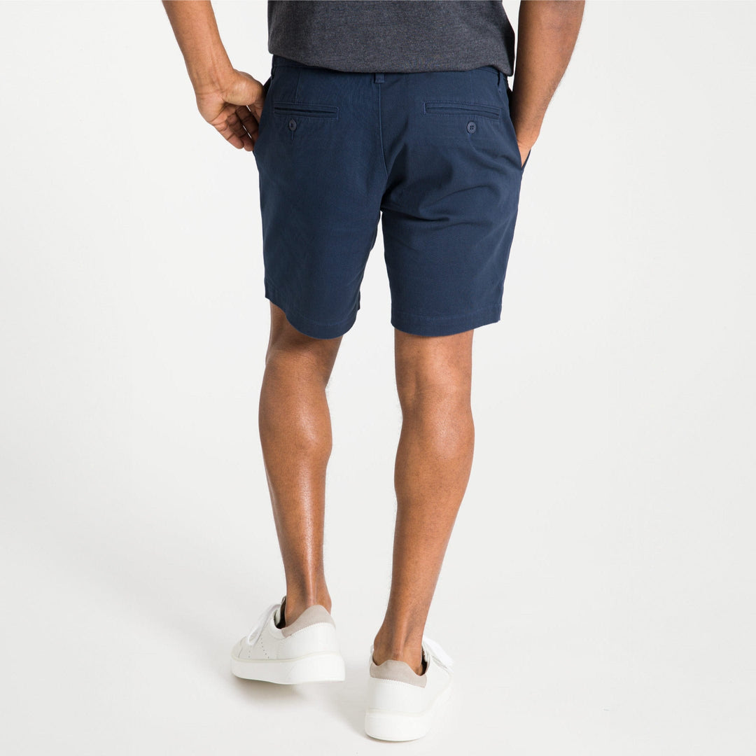 Ash & Erie True Navy Lightweight Stretch Chino Short for Short Men   Chino Shorts