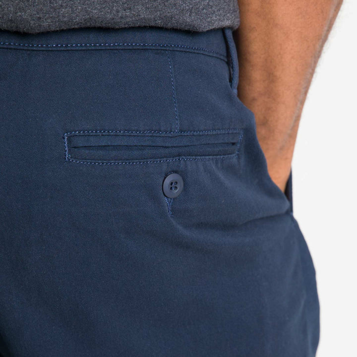 Ash & Erie True Navy Lightweight Stretch Chino Short for Short Men   Chino Shorts