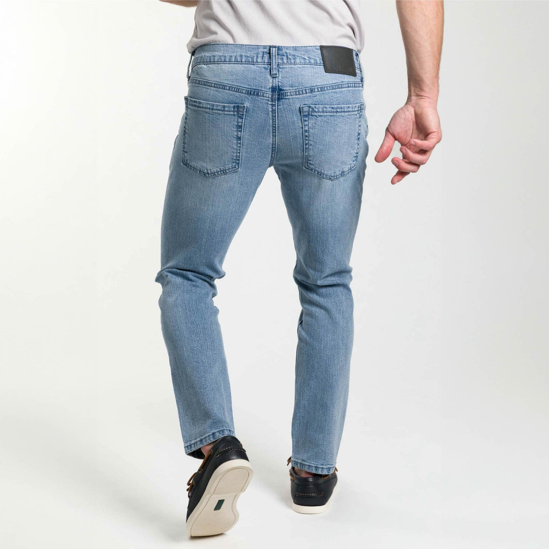 Ash & Erie Light Wash Denim Jeans for Short Men   Essential Jeans