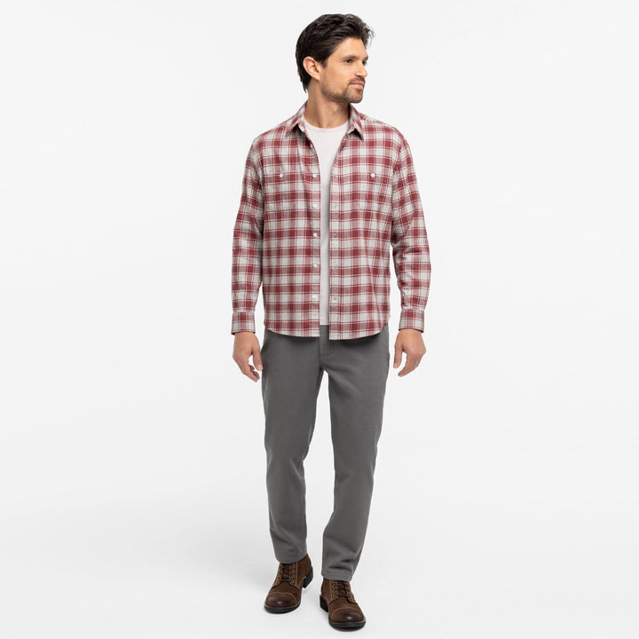 Ash & Erie Forge Red Plaid Button-Down Shirt for Short Men   Everyday Shirts