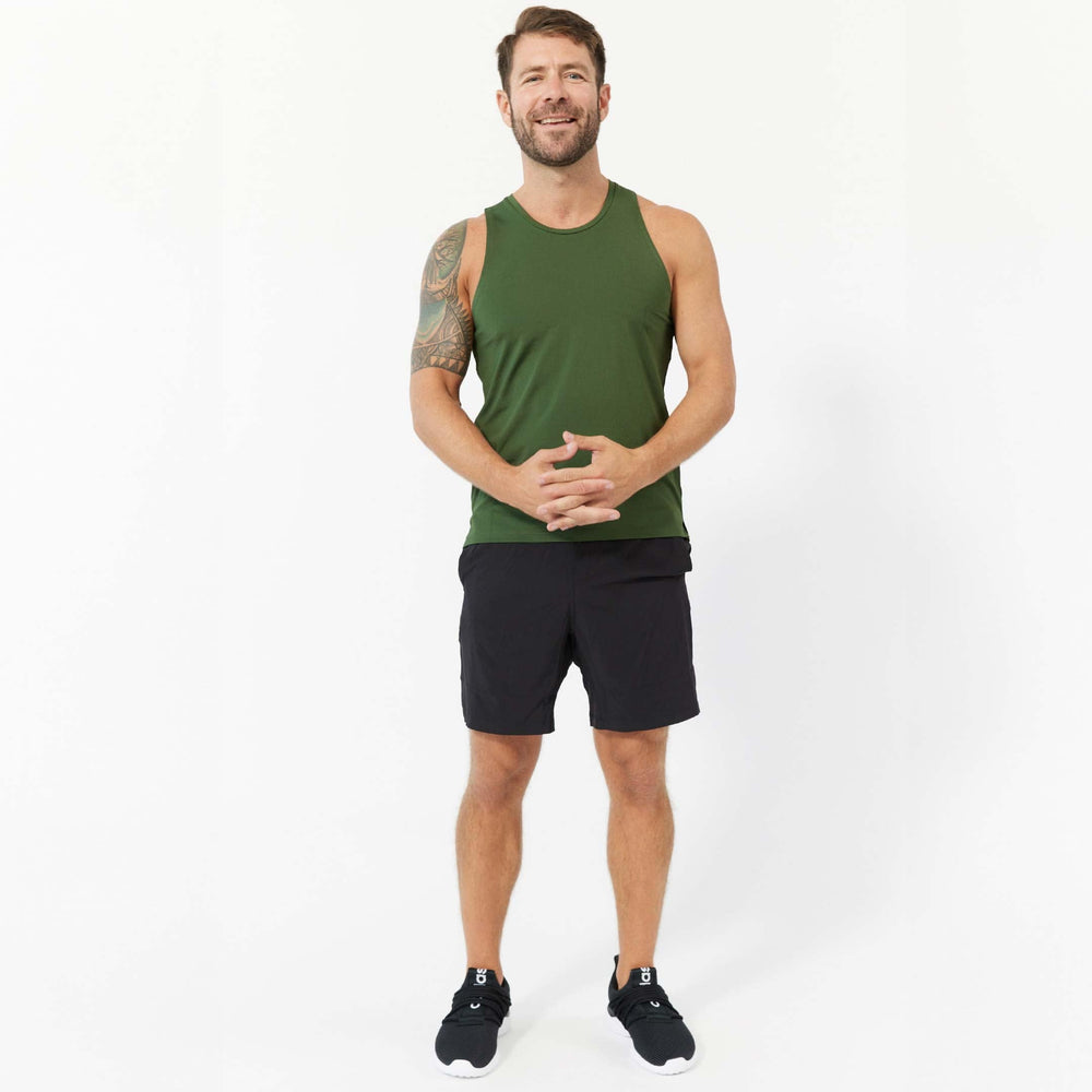 Ash & Erie Black Hybrid Shorts for Short Men   Hybrid Shorts