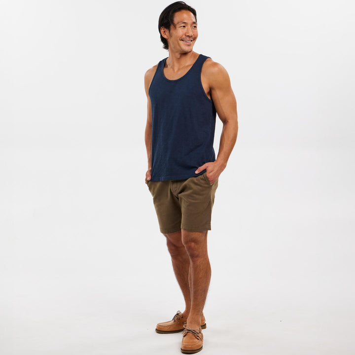 Ash & Erie Navy Washed Lightweight Tanks for Short Men   Hybrid Ultralight Tanks