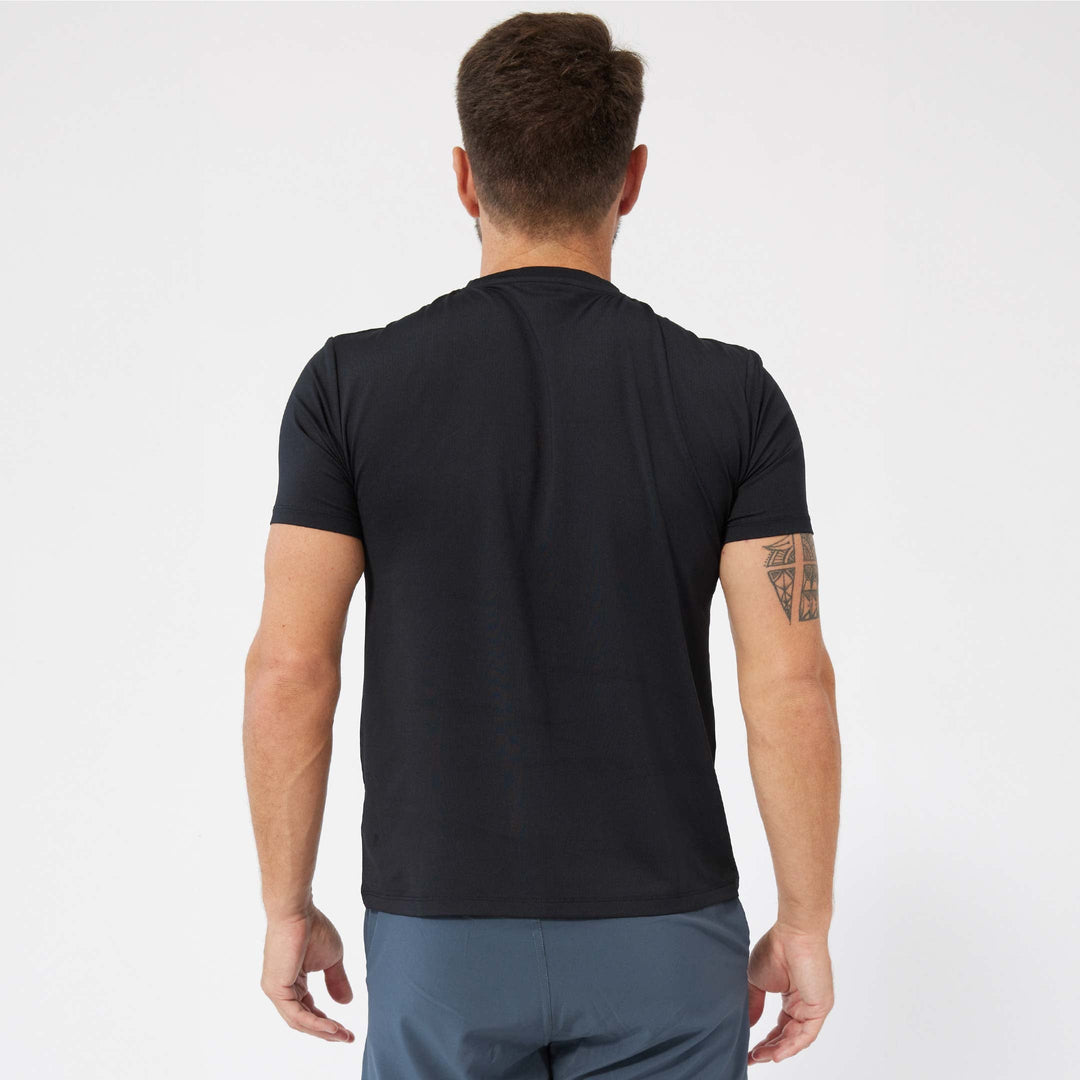 Ash & Erie Black Hybrid Ultralight T-Shirt for Short Men   Hybrid Ultralight Tees