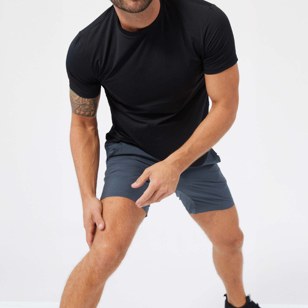 Ash & Erie Black Hybrid Ultralight T-Shirt for Short Men   Hybrid Ultralight Tees