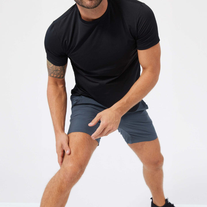 Ash & Erie Black Hybrid Ultralight T-Shirt for Short Men   Hybrid Ultralight Tees
