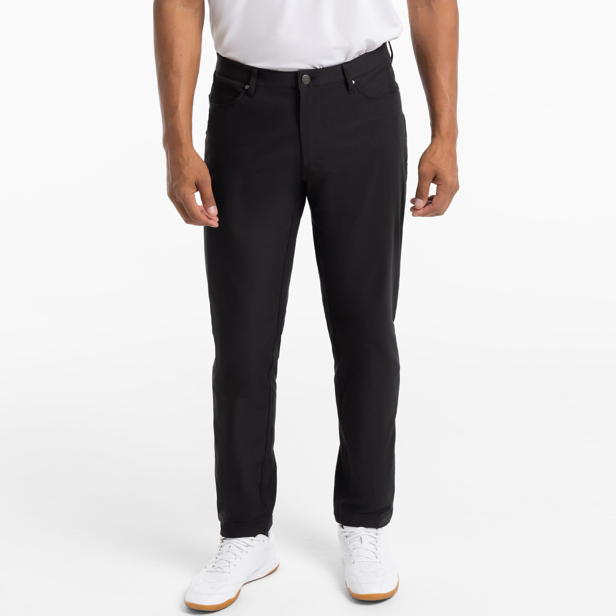 Ash & Erie Black Hybrid XYZ Pant for Short Men
