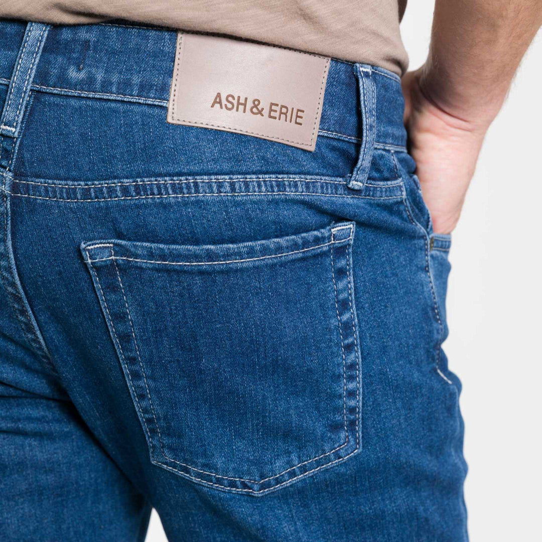 Ash & Erie Medium Wash Midtown Jeans for Short Men   Midtown Jeans