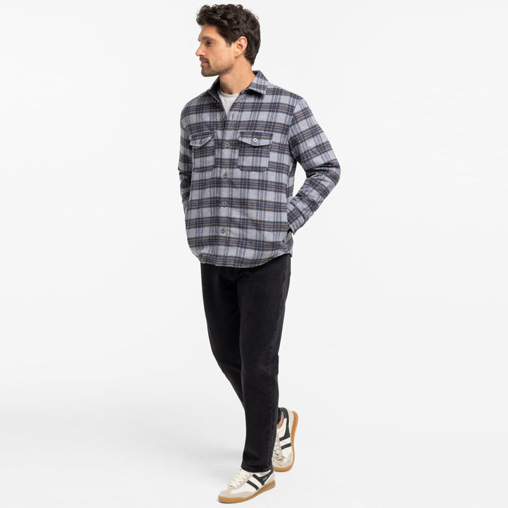 Ash & Erie Frontier Flannel Shirt Jacket for Short Men   Overshirt