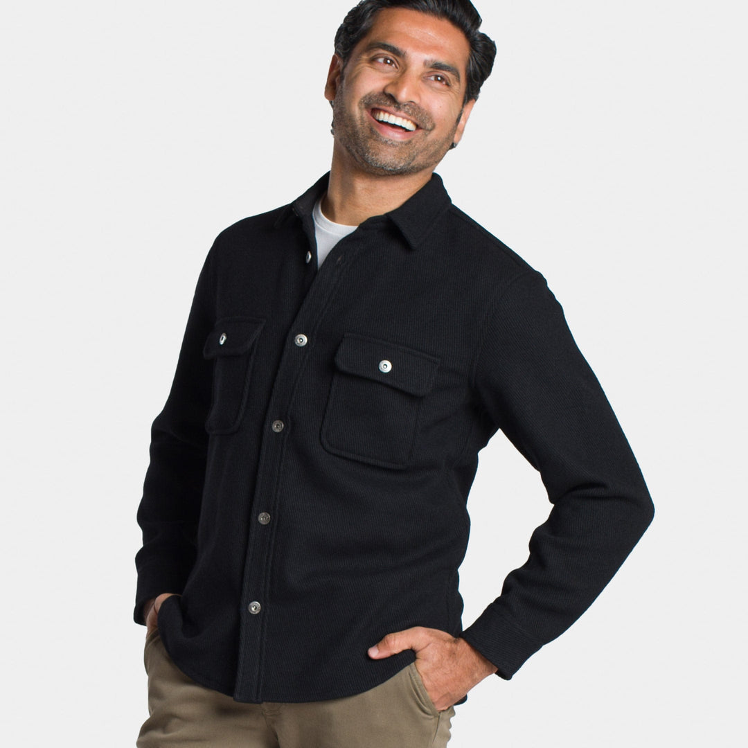 Ash & Erie Onyx Overshirt for Short Men   Overshirt
