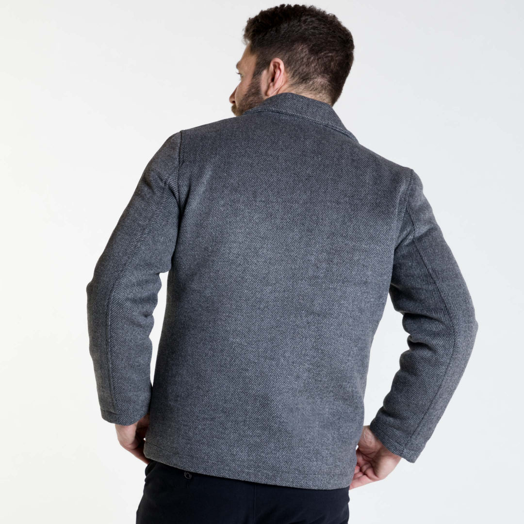Ash & Erie Grey Herringbone Peacoat for Short Men   Peacoat