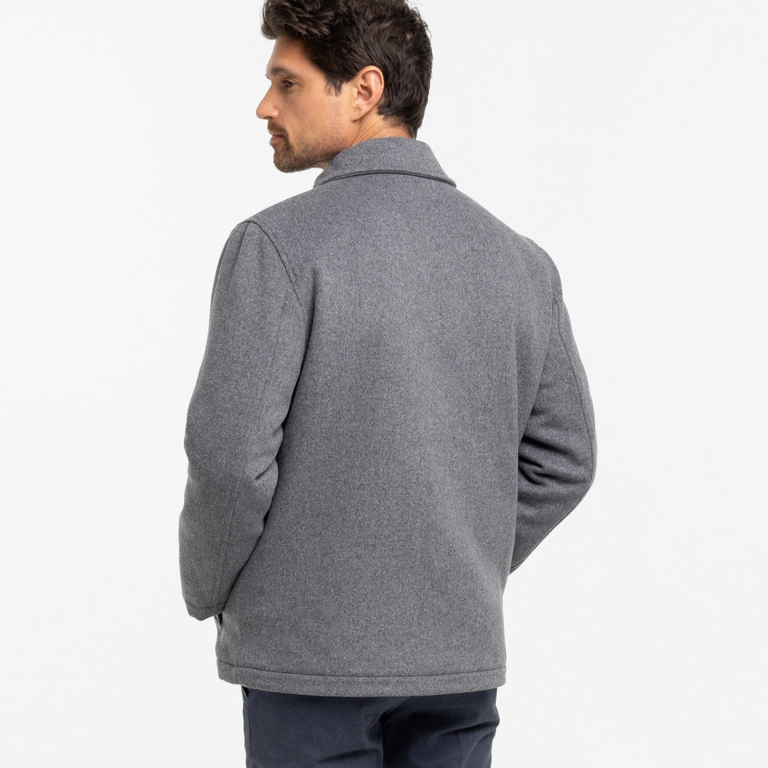 Ash & Erie Grey Wool Peacoat for Short Men   Peacoat
