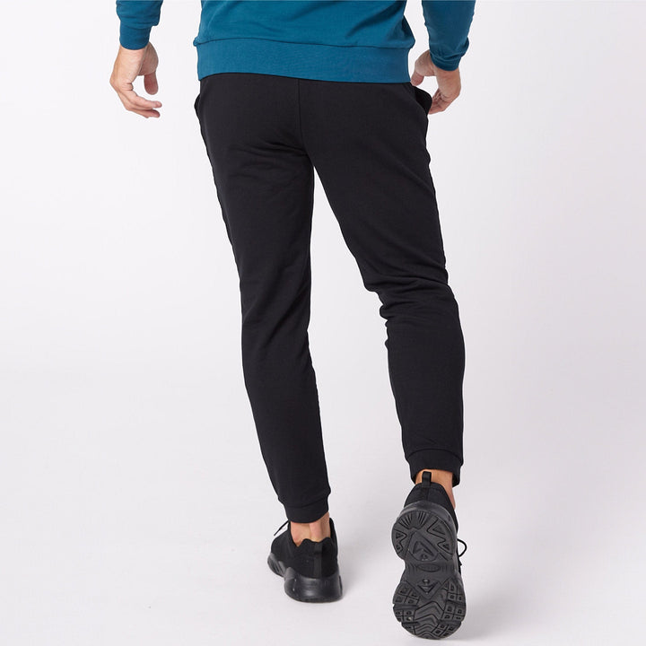 Ash & Erie Black French Terry Jogger for Short Men   Roam Jogger