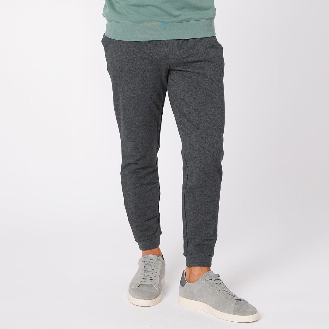 Ash & Erie Charcoal French Terry Jogger for Short Men   Roam Jogger