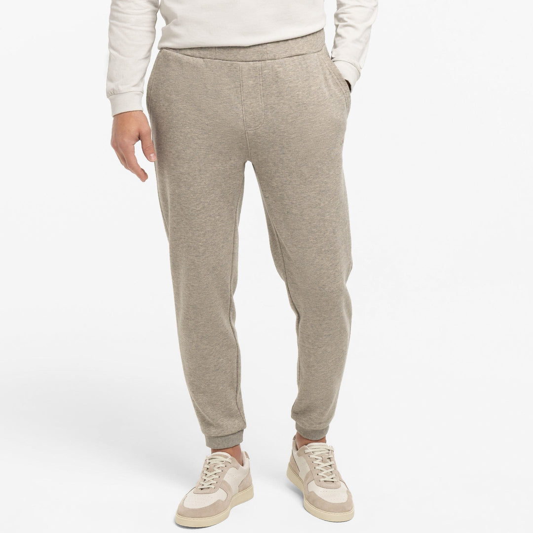 Ash & Erie Heather Oat French Terry Jogger for Short Men   Roam Jogger