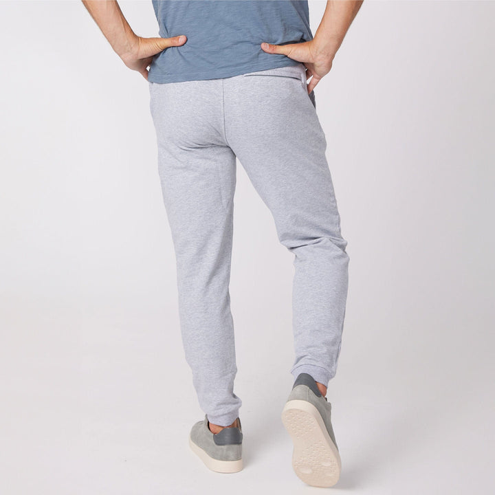 Ash & Erie Light Grey French Terry Jogger for Short Men   Roam Jogger