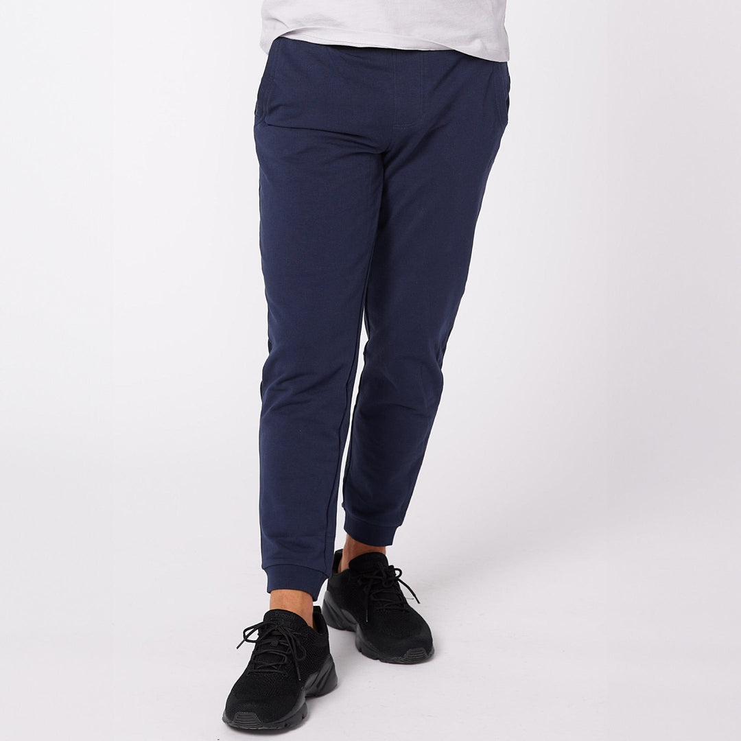Ash & Erie Navy French Terry Pullover Hoodie for Short Men   Roam Jogger