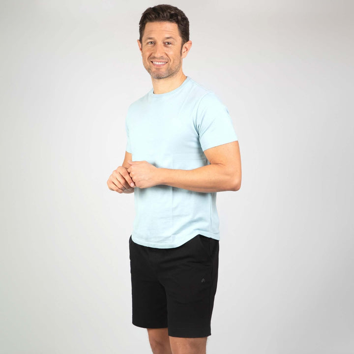 Ash & Erie Black French Terry Short for Short Men   Roam Short
