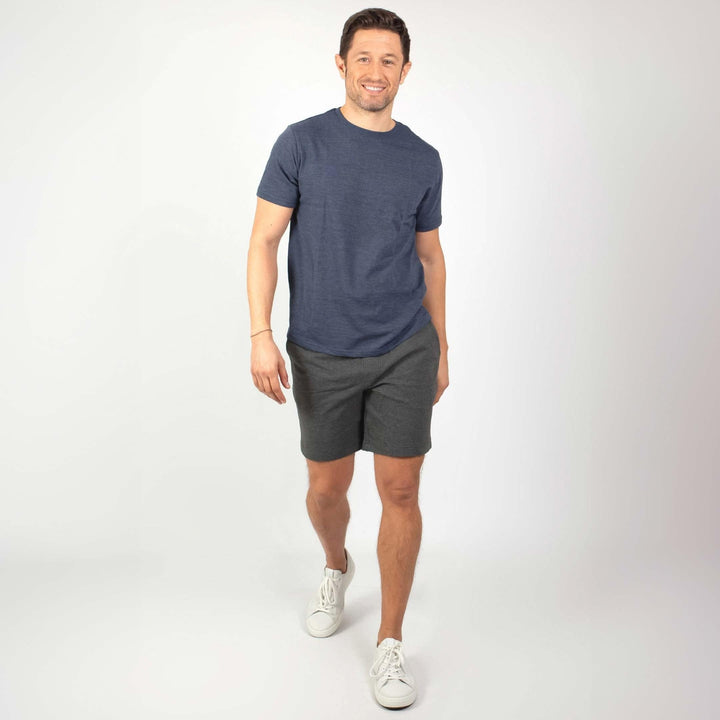 Ash & Erie Charcoal French Terry Short for Short Men   Roam Short