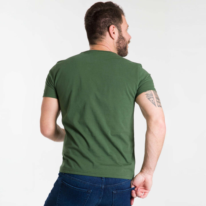 Ash & Erie Bright Green Short Sleeve Pima Cotton Henley for Short Men   Short Sleeve Henley