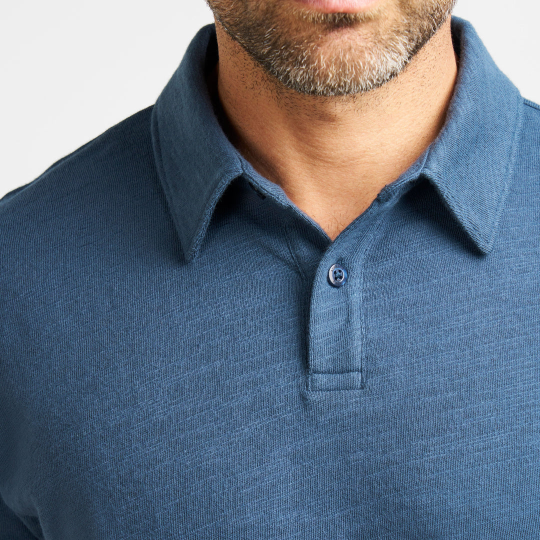 Ash & Erie Navy Lightweight Polo Shirt for Short Men   Short Sleeve Polo Shirt