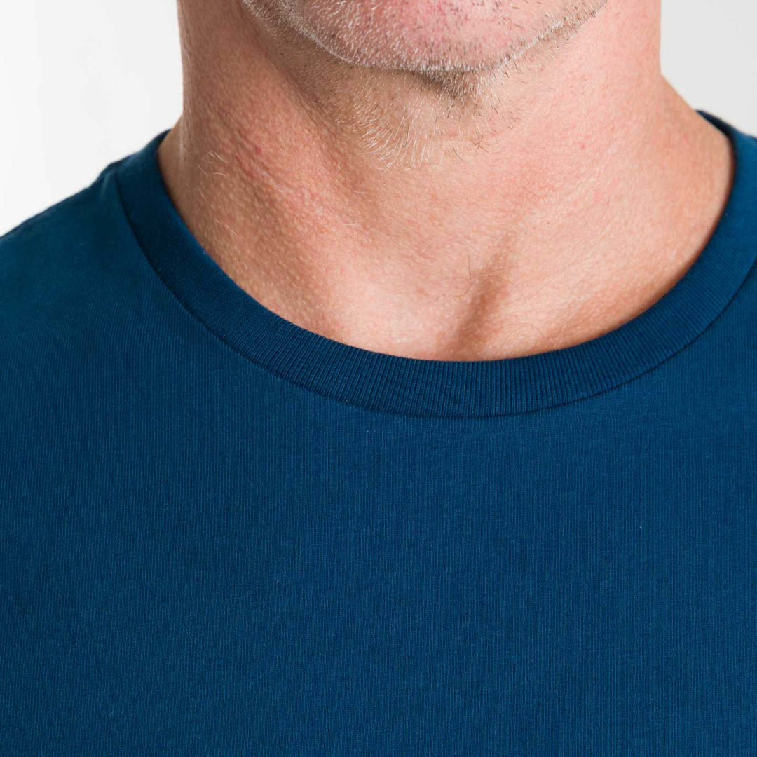 Ash & Erie Washed Black Pima Cotton Crew Neck T-Shirt for Short Men   Short Sleeve Premium Tee
