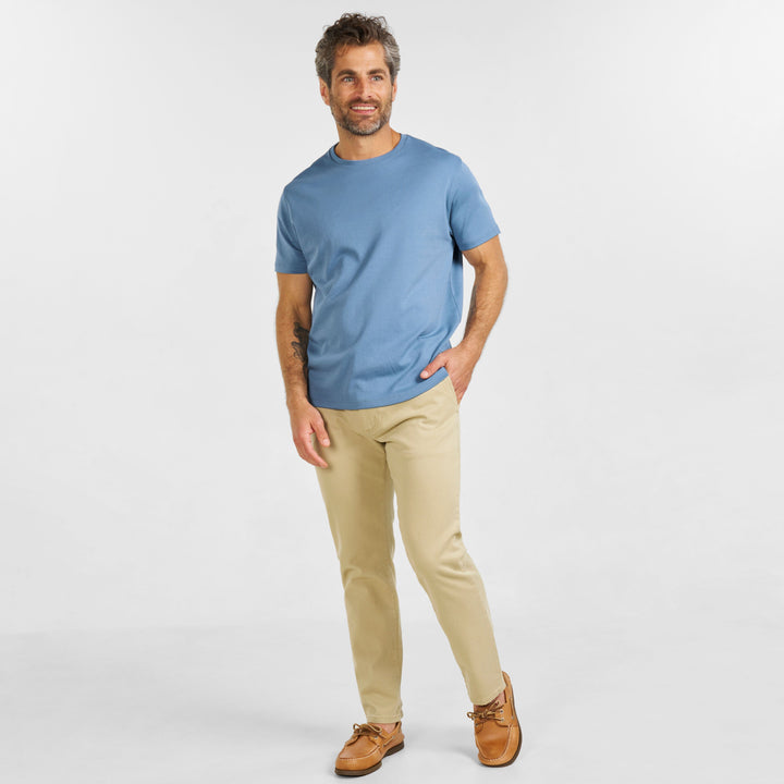 Ash & Erie Bluecrest Luxury Soft Touch Crew Neck T-Shirt for Short Men   Short Sleeve Premium Tee