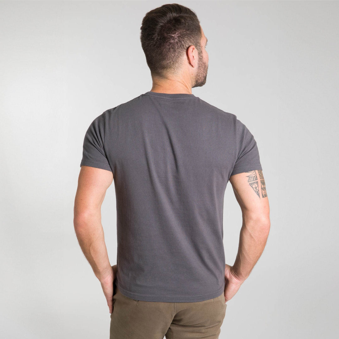 Ash & Erie Asphalt Crew Neck T-Shirt for Short Men   Short Sleeve Tee