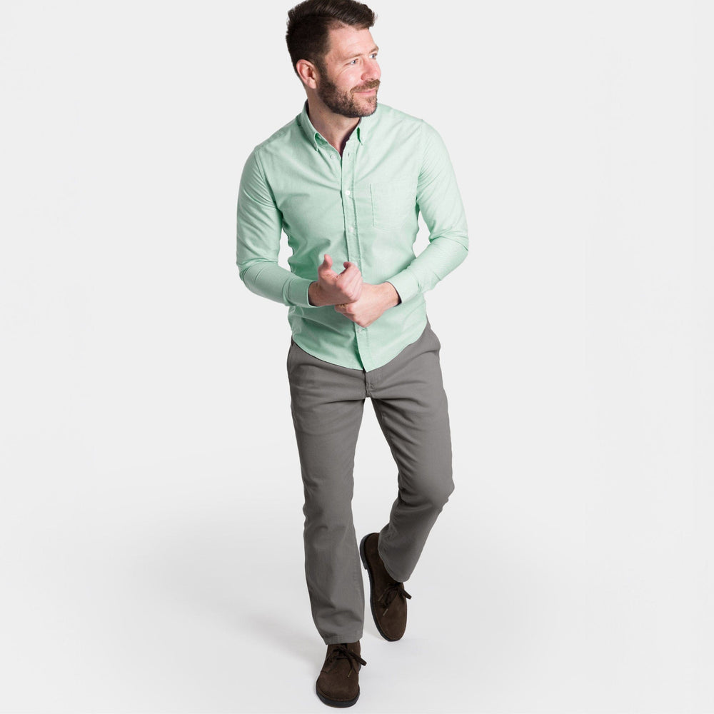 Ash & Erie Straight Fit Charcoal Washed Stretch Chino for Short Men   Standard Fit Chino