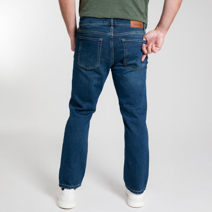 Ash & Erie Straight Fit Original Wash Denim Jeans for Short Men   Standard Fit Jeans