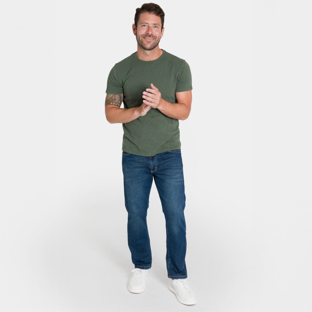 Ash & Erie Straight Fit Original Wash Denim Jeans for Short Men   Standard Fit Jeans